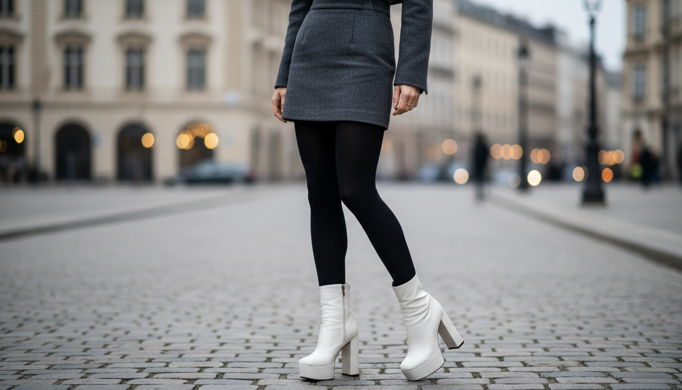 Jak uniknąć efektu skrócenia sylwetki przy noszeniu białych butów?