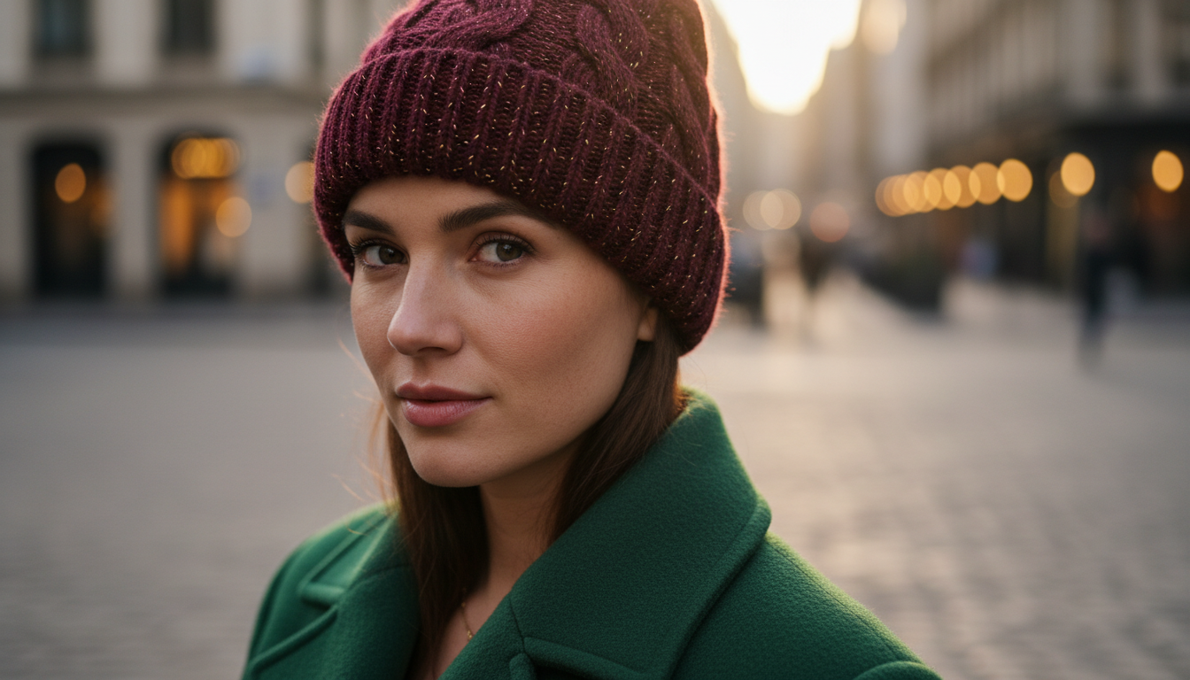 Jakie czapki najlepiej komponują się z kurtką w kolorze butelkowej zieleni?