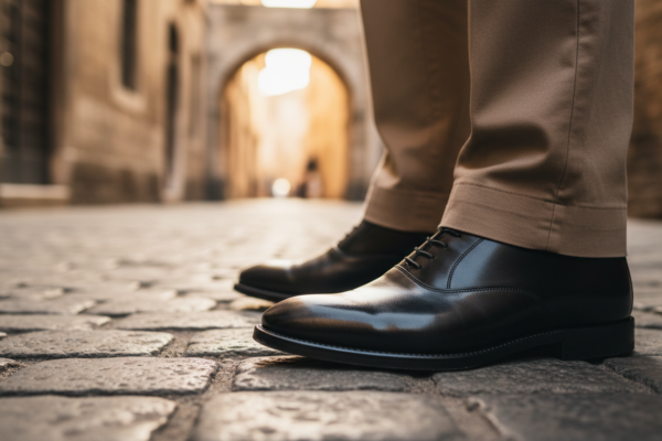 Czarne buty do beżowych spodni czy to modowe zestawienie zawsze się sprawdza?