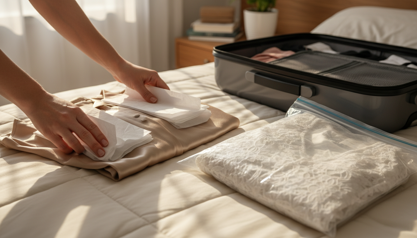 Jak wykorzystać bibułkę i woreczki strunowe do ochrony delikatnych tkanin?