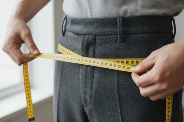 Jak zmierzyć biodra w spodniach