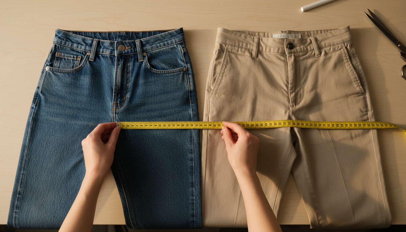 Czym różni się mierzenie bioder w spodniach damskich i męskich?