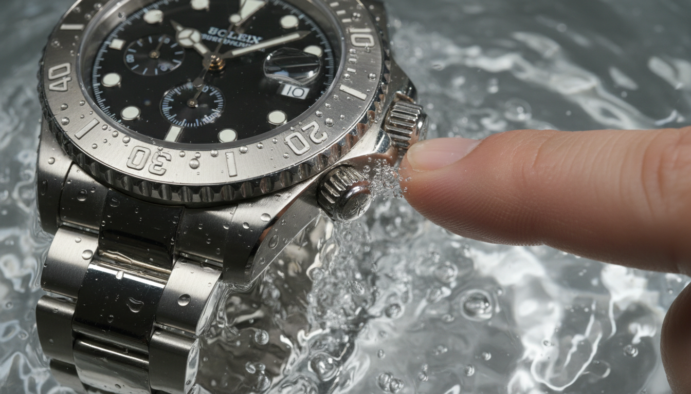 Dlaczego nie wolno używać przycisków i koronki podczas kontaktu z wodą?